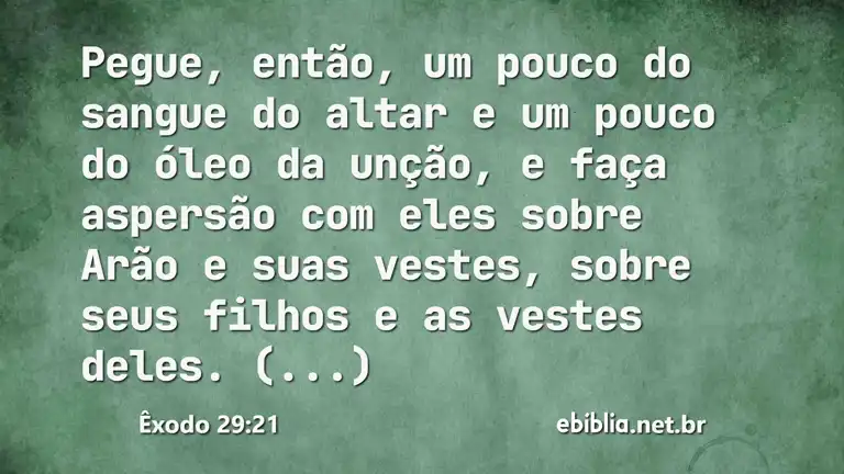 Êxodo 29:21