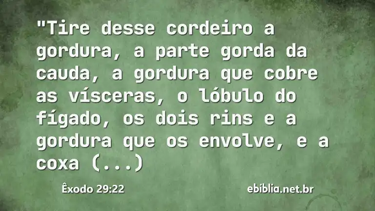 Êxodo 29:22