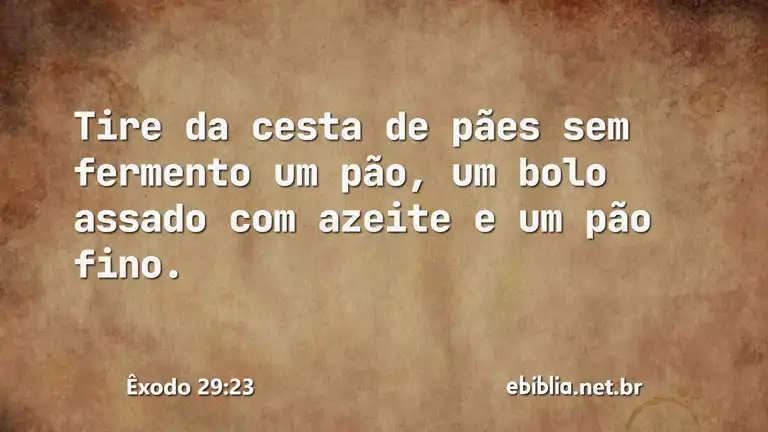 Êxodo 29:23