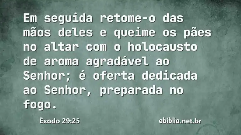 Êxodo 29:25