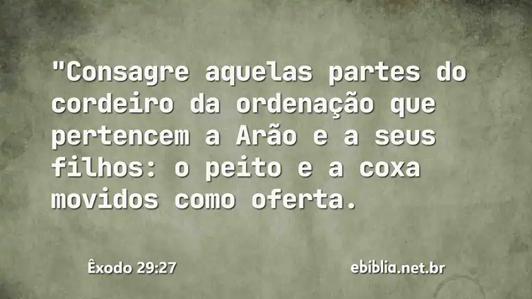 Êxodo 29:27