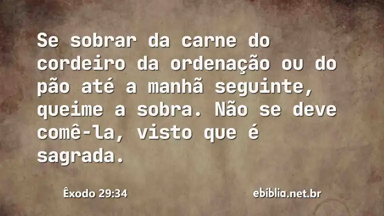 Êxodo 29:34