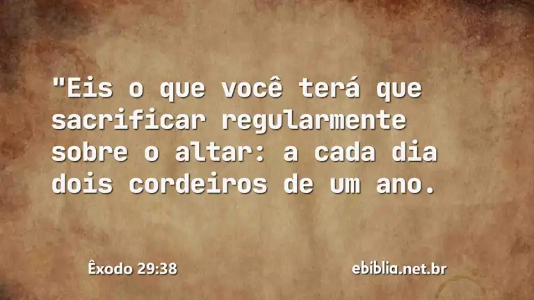 Êxodo 29:38