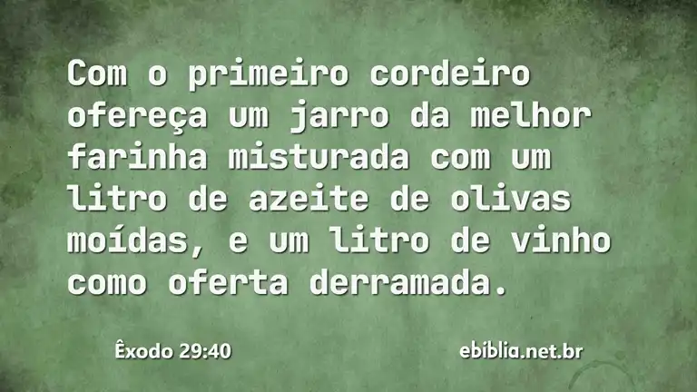 Êxodo 29:40