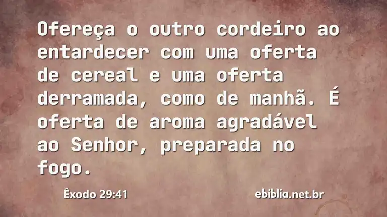 Êxodo 29:41