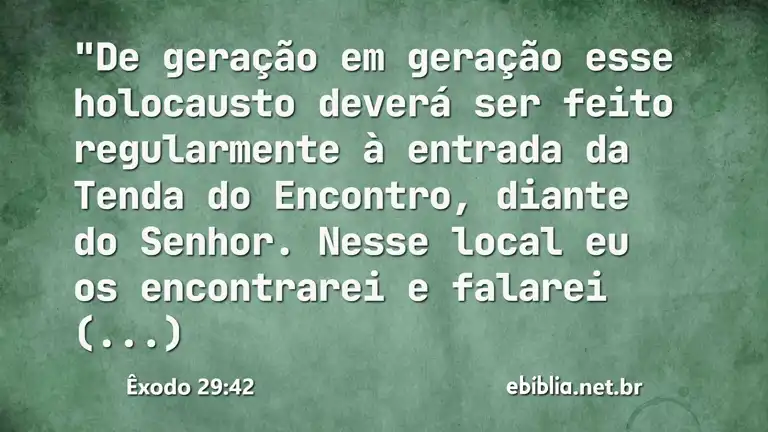 Êxodo 29:42