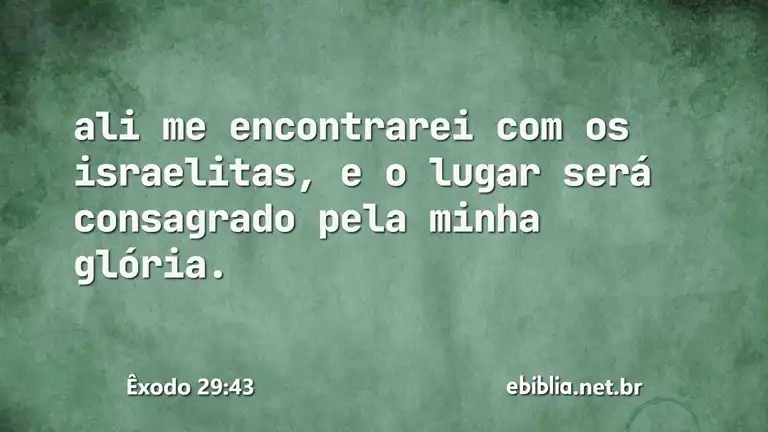 Êxodo 29:43