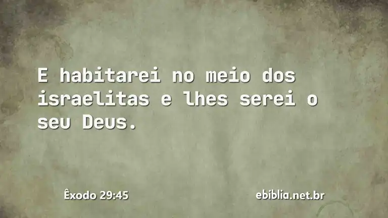 Êxodo 29:45