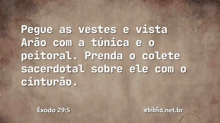 Êxodo 29:5