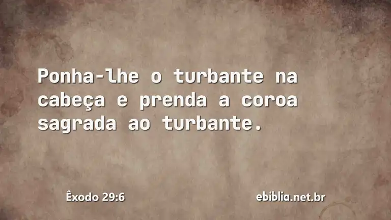 Êxodo 29:6