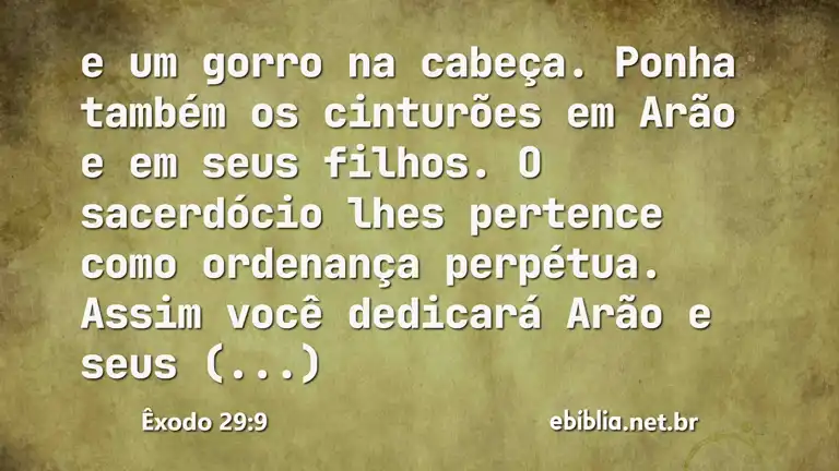 Êxodo 29:9