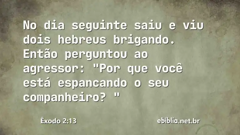 Êxodo 2:13