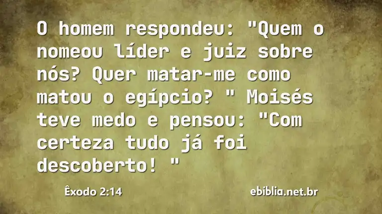 Êxodo 2:14