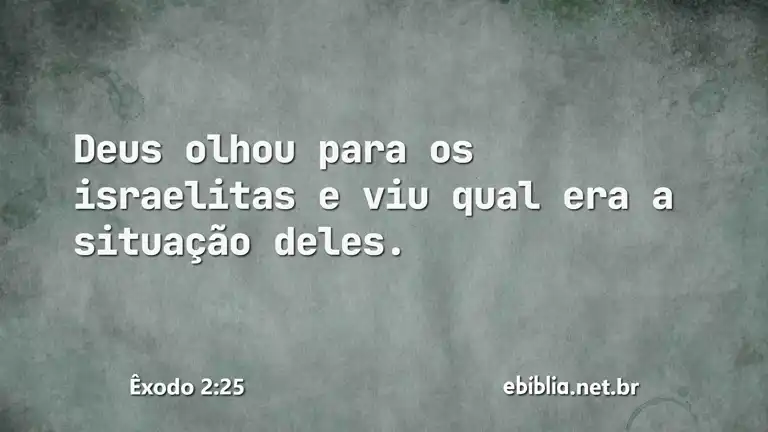 Êxodo 2:25