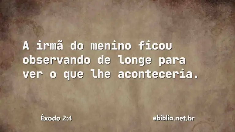 Êxodo 2:4