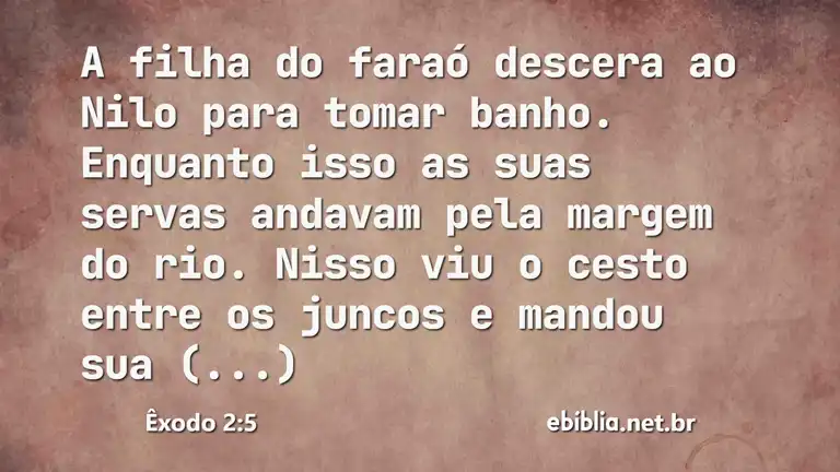 Êxodo 2:5