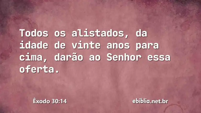 Êxodo 30:14