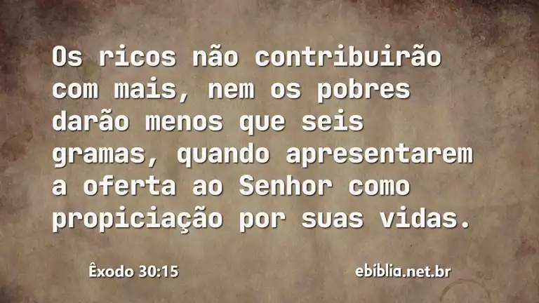 Êxodo 30:15