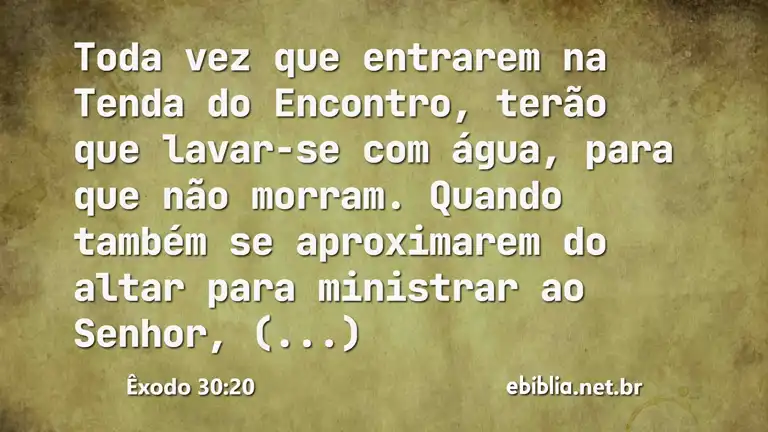 Êxodo 30:20