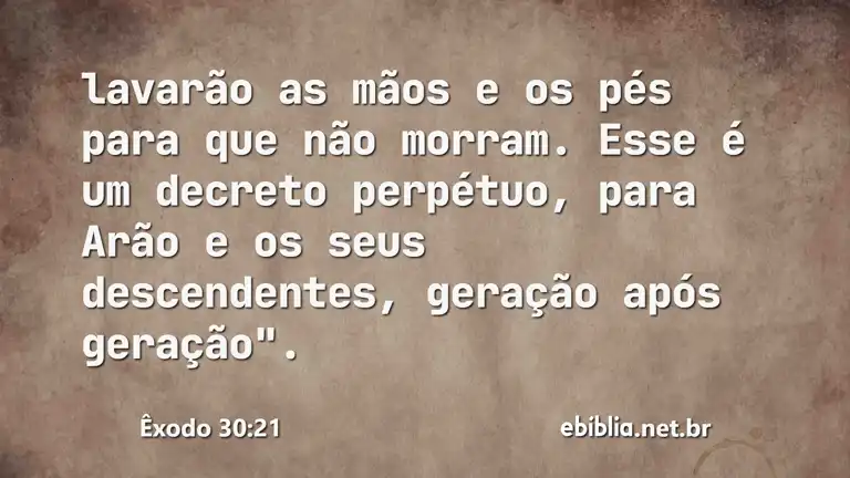 Êxodo 30:21