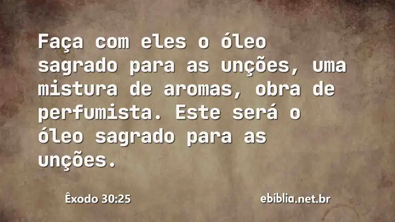 Êxodo 30:25