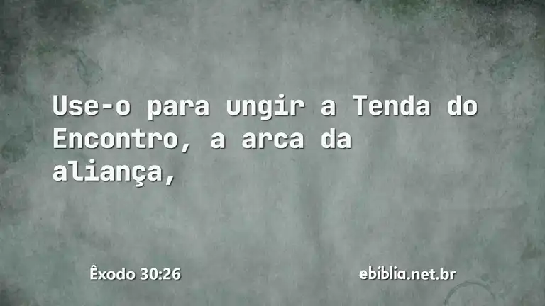 Êxodo 30:26