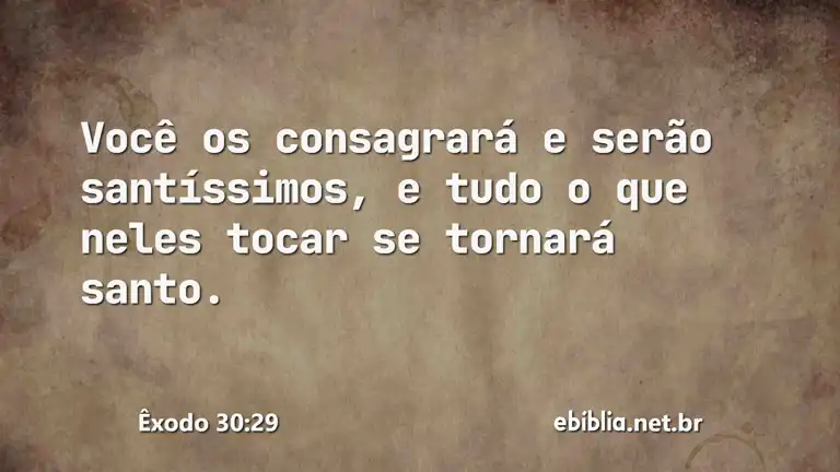 Êxodo 30:29