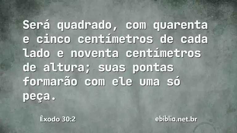 Êxodo 30:2