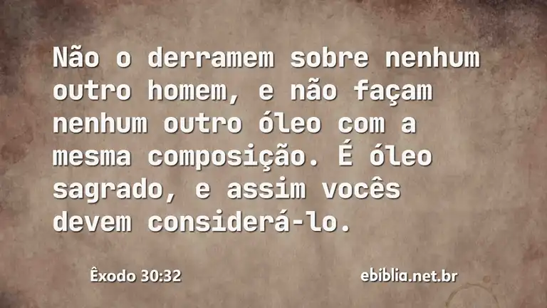 Êxodo 30:32