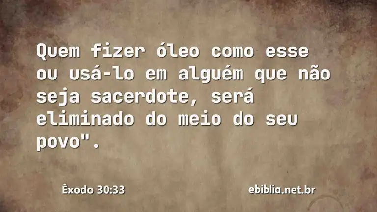 Êxodo 30:33