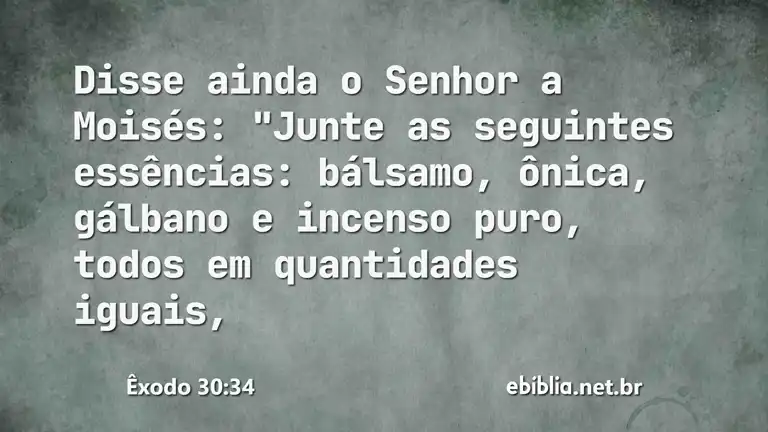 Êxodo 30:34