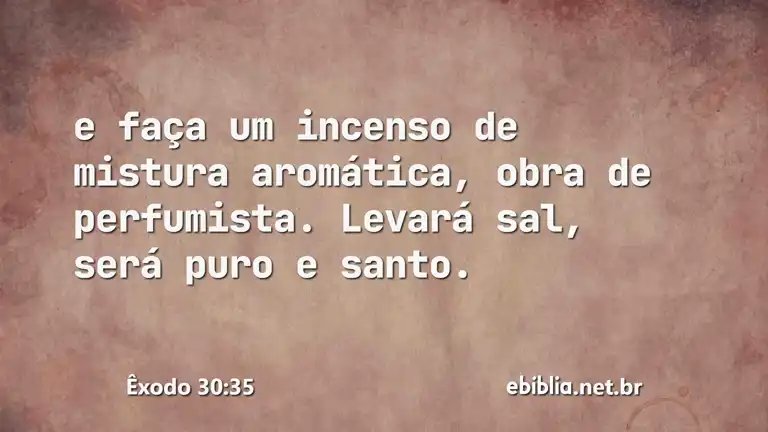 Êxodo 30:35