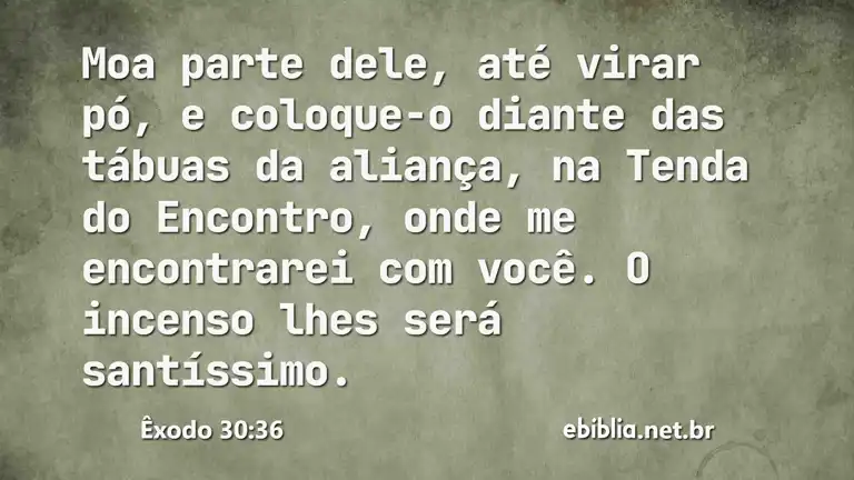 Êxodo 30:36