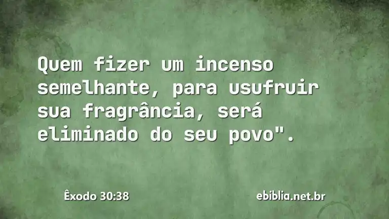 Êxodo 30:38