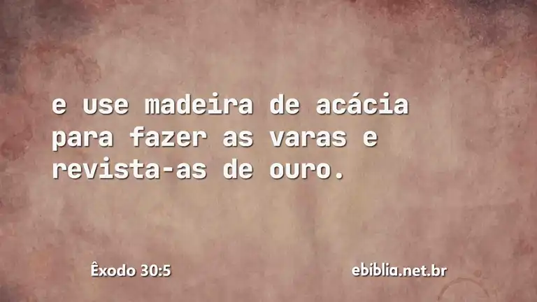 Êxodo 30:5