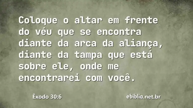 Êxodo 30:6