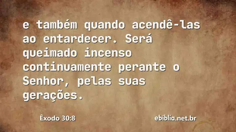 Êxodo 30:8