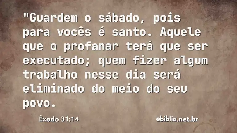 Êxodo 31:14