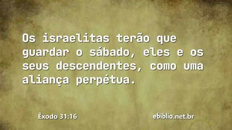 Êxodo 31:16