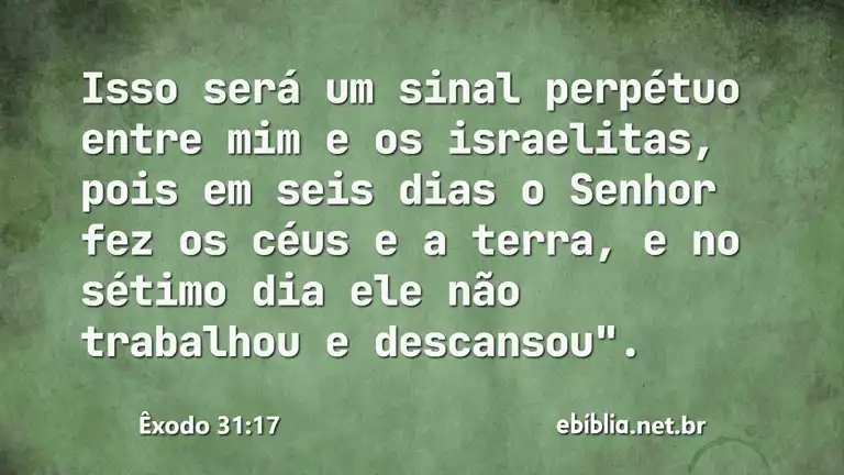 Êxodo 31:17