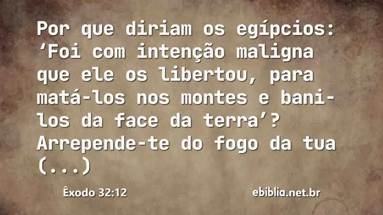 Êxodo 32:12