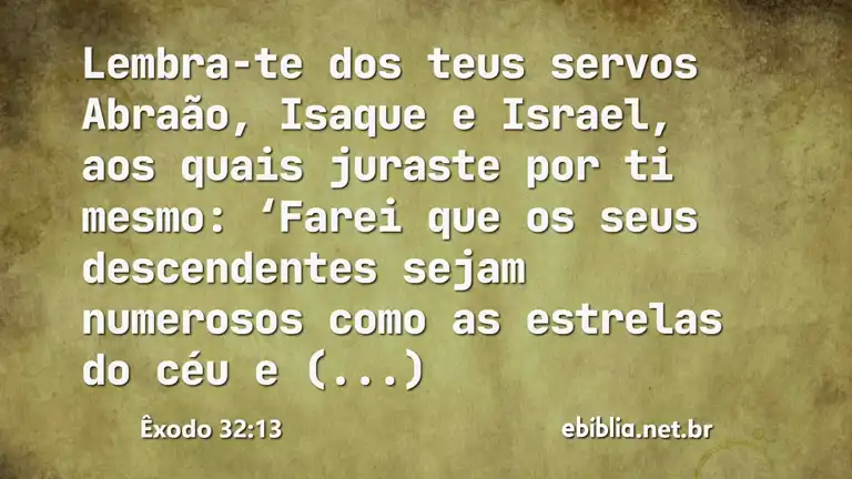 Êxodo 32:13