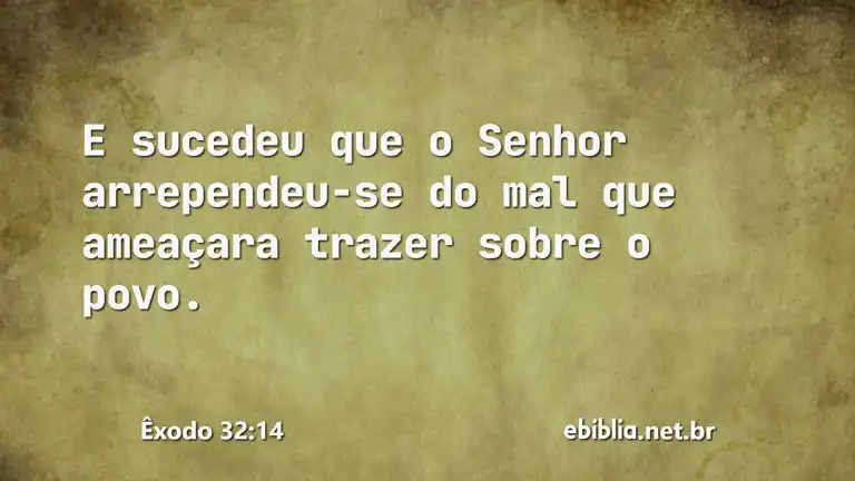 Êxodo 32:14