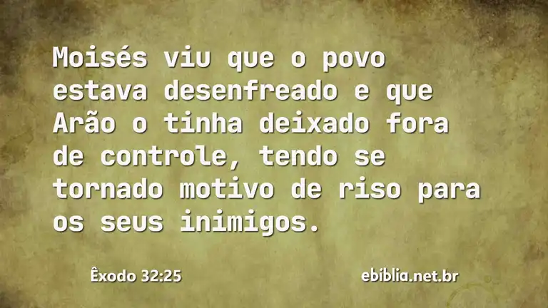 Êxodo 32:25