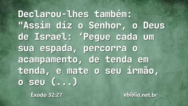 Êxodo 32:27