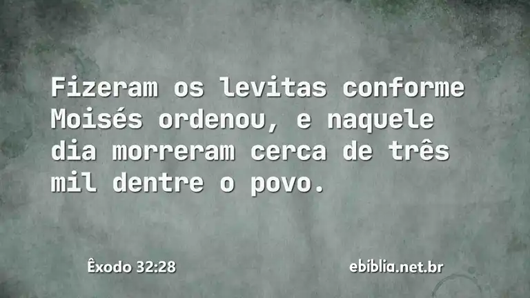 Êxodo 32:28