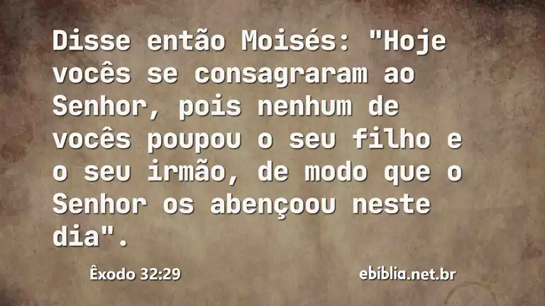 Êxodo 32:29