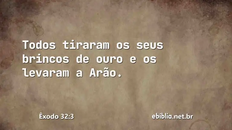 Êxodo 32:3