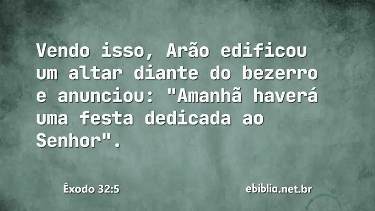 Êxodo 32:5