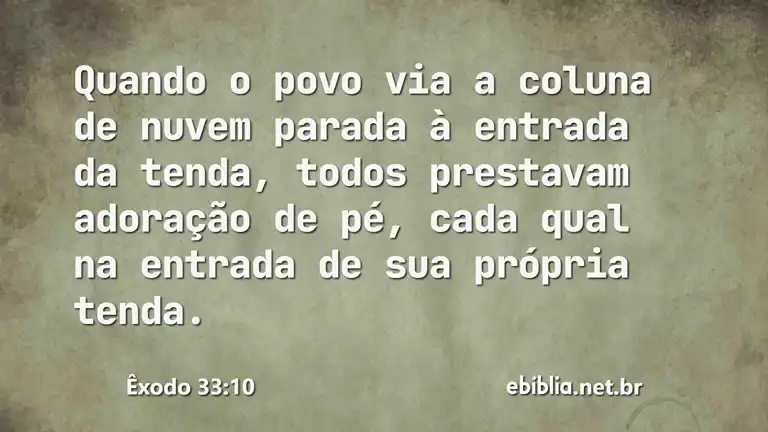 Êxodo 33:10